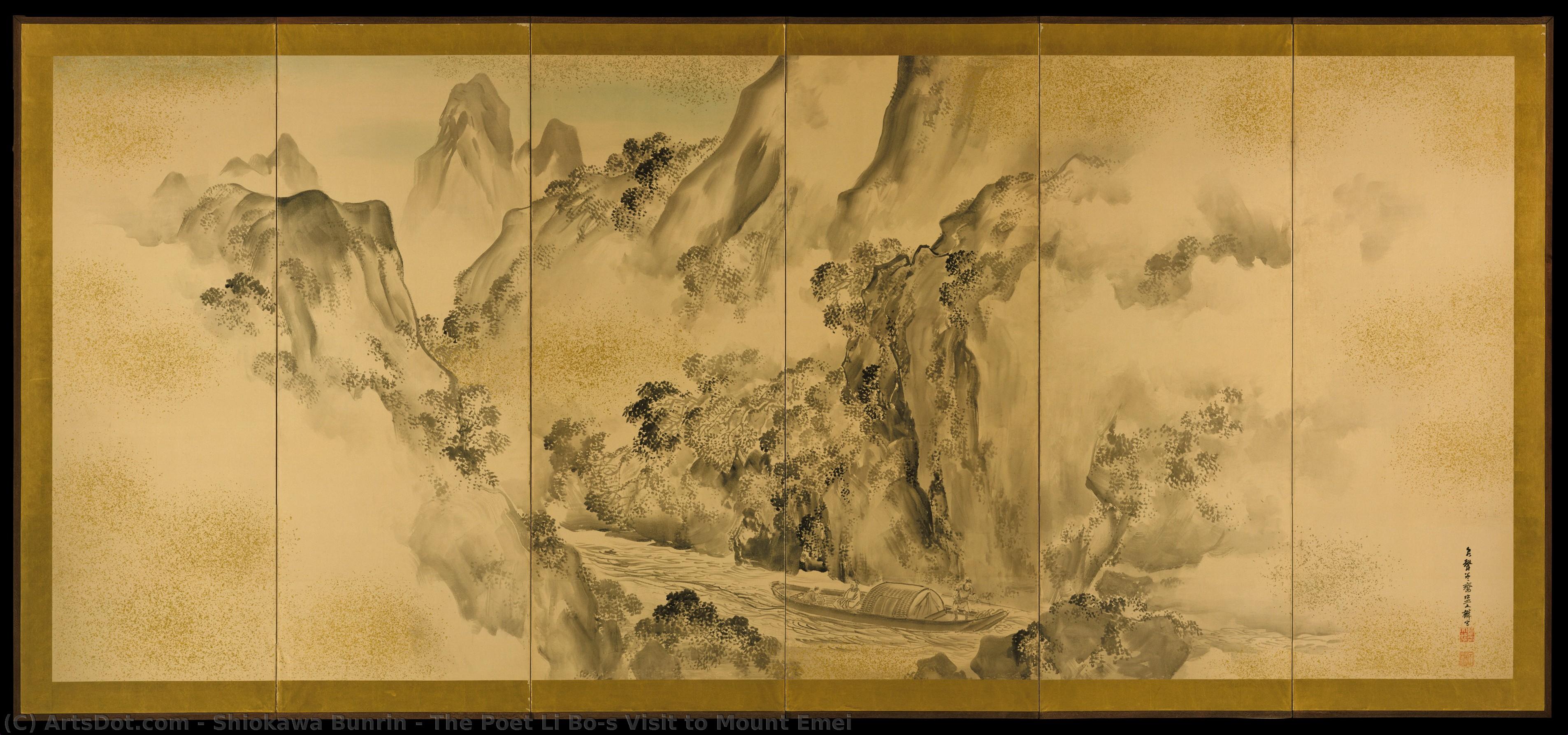 The Poet Li Bo's Visit To Mount Emei — Shiokawa Bunrin