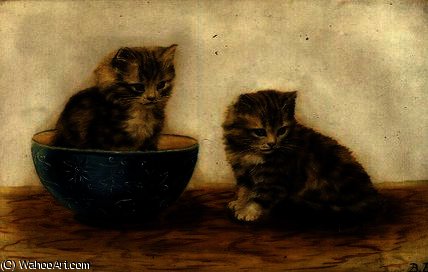 Felines At Play — Bessie Bamber