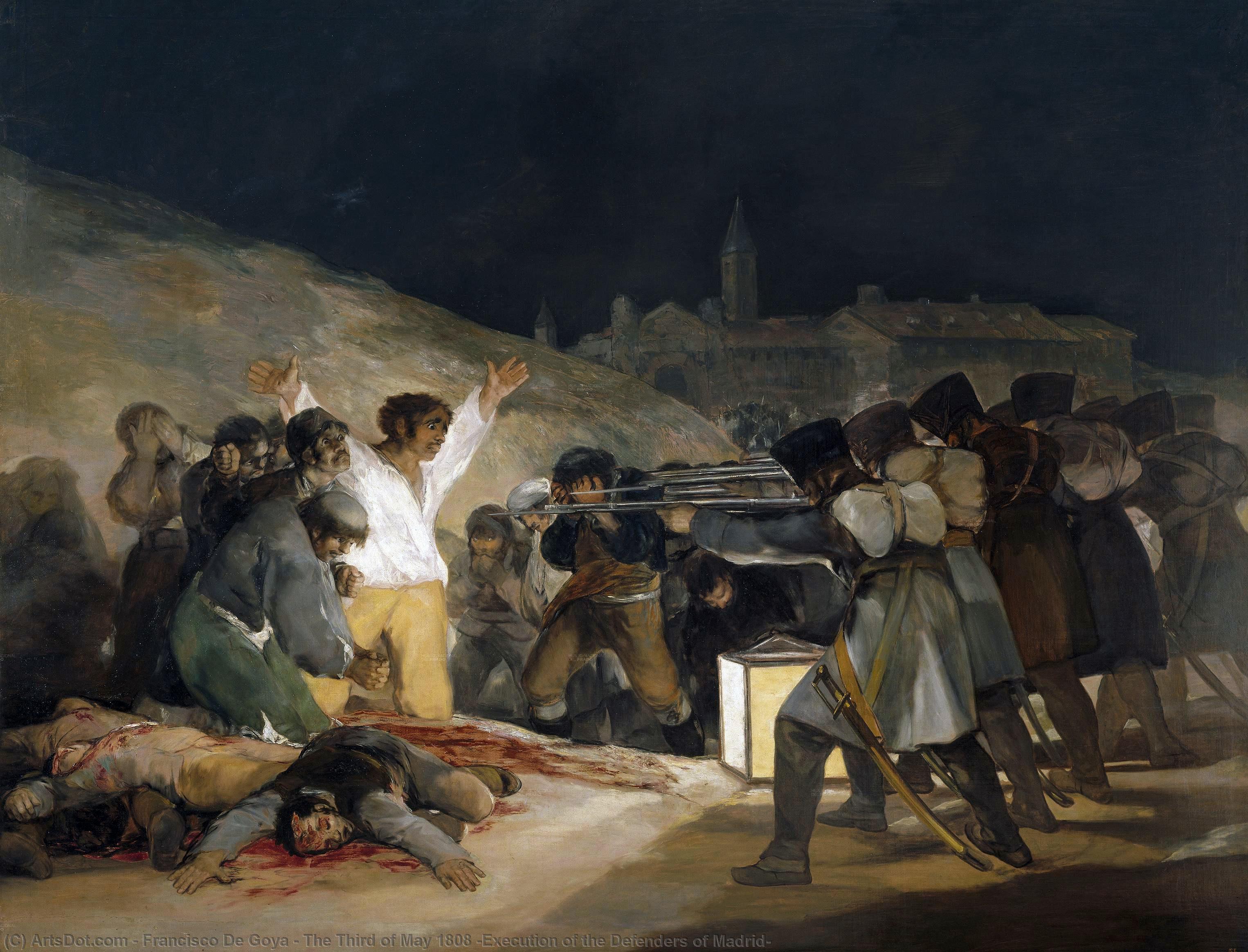 El 3 De Mayo De 1808 (ejecución De Los Defensores De Madrid) — Francisco José De Goya Y Lucientes