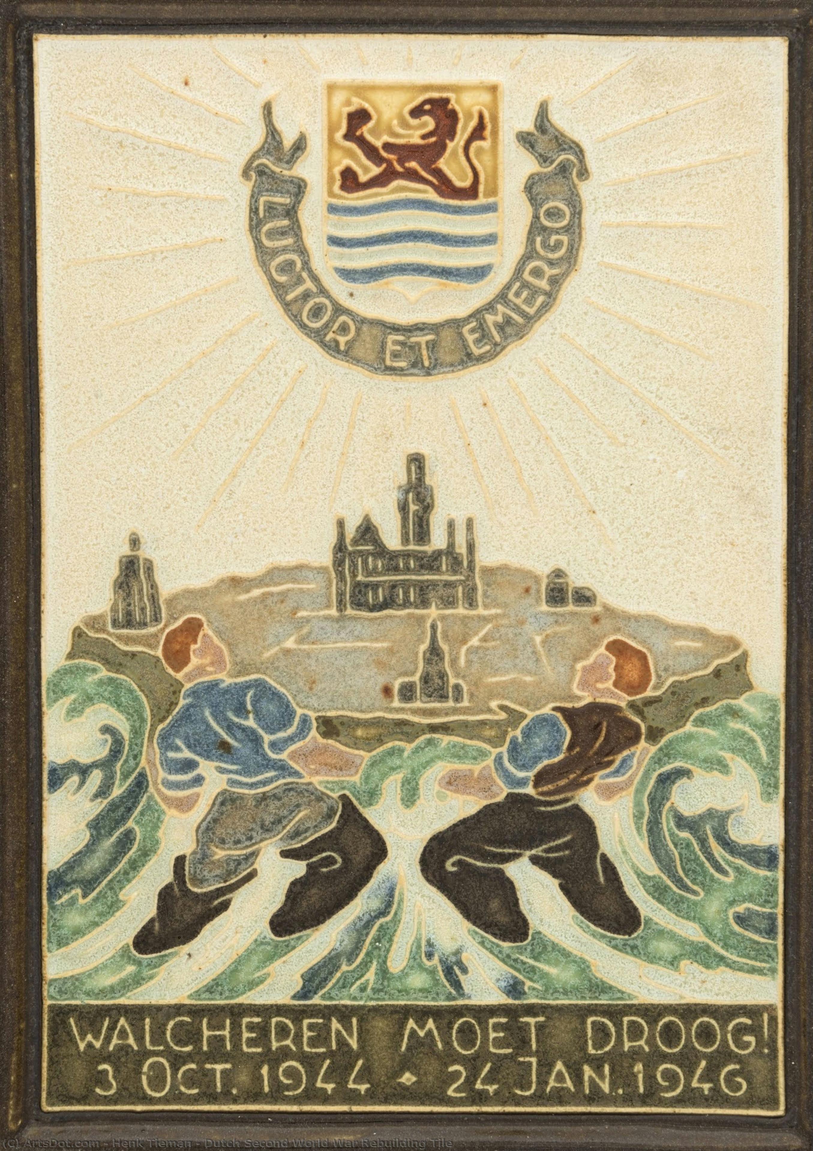 Dutch Second World War Rebuilding Tile — Henk Tieman