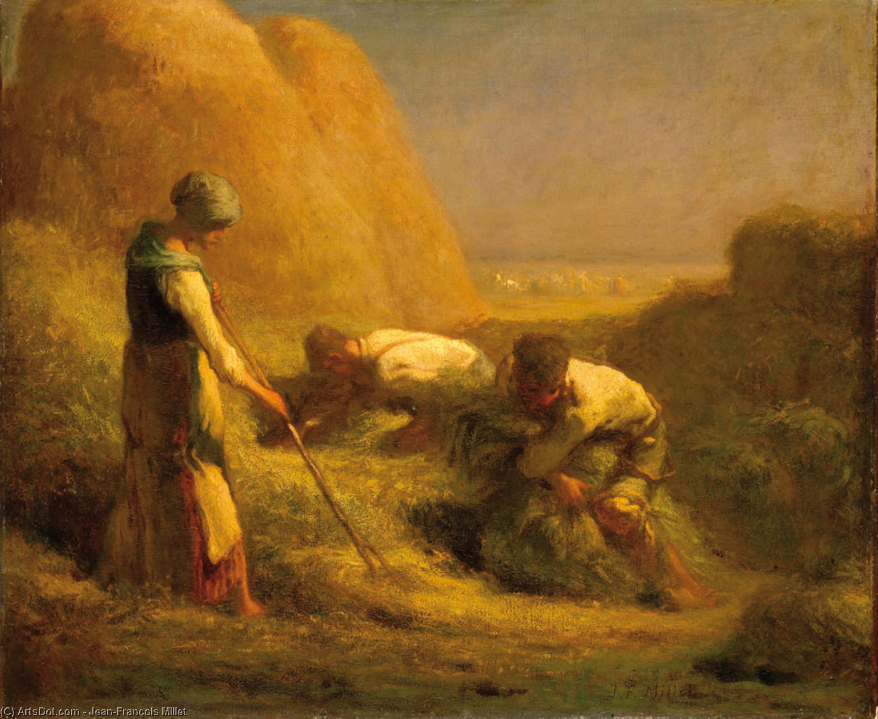 The Drinking Place In The Forest — Jean-françois Millet