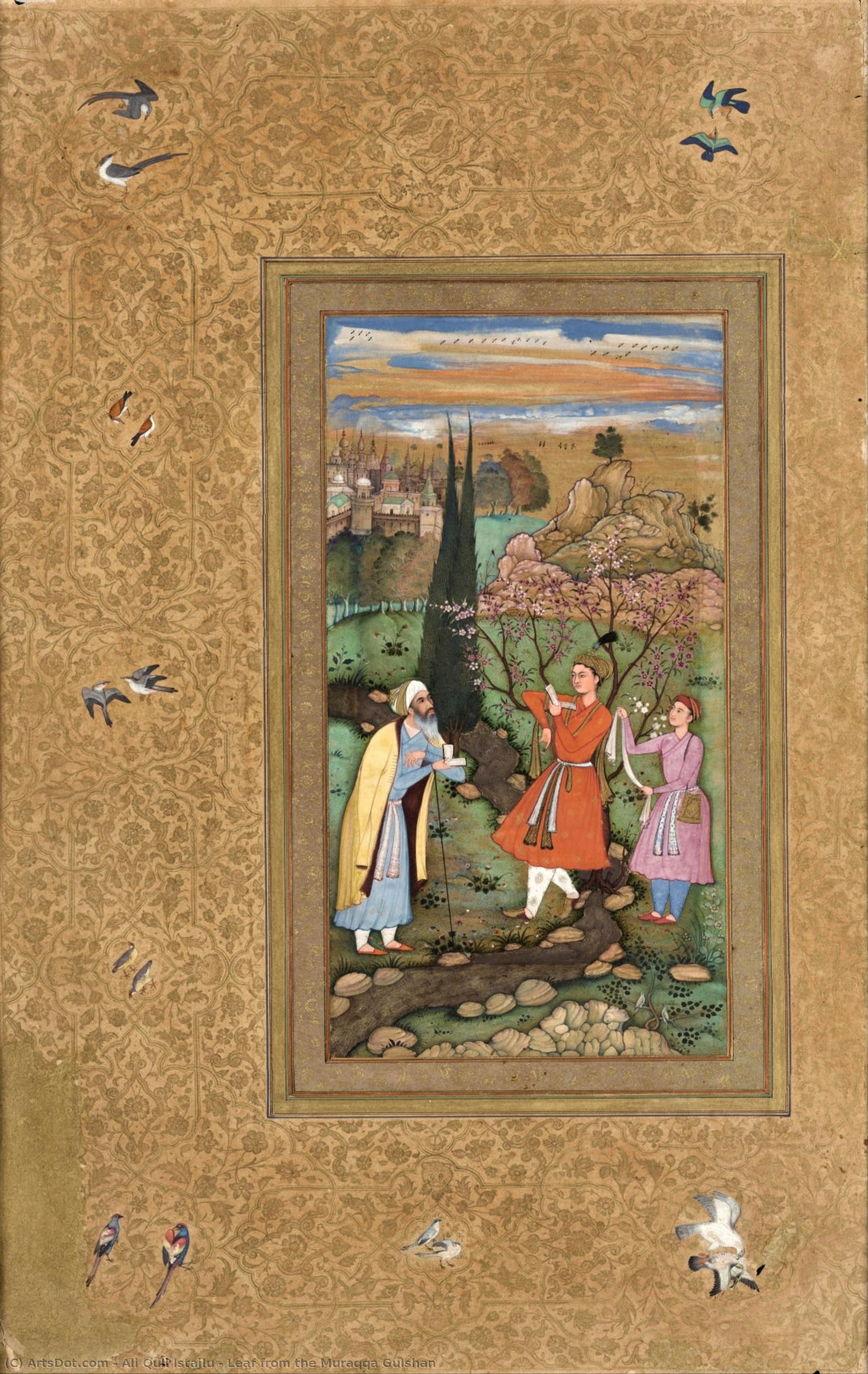 Leaf From The Muraqqa Gulshan — Ali Quli Istajlu