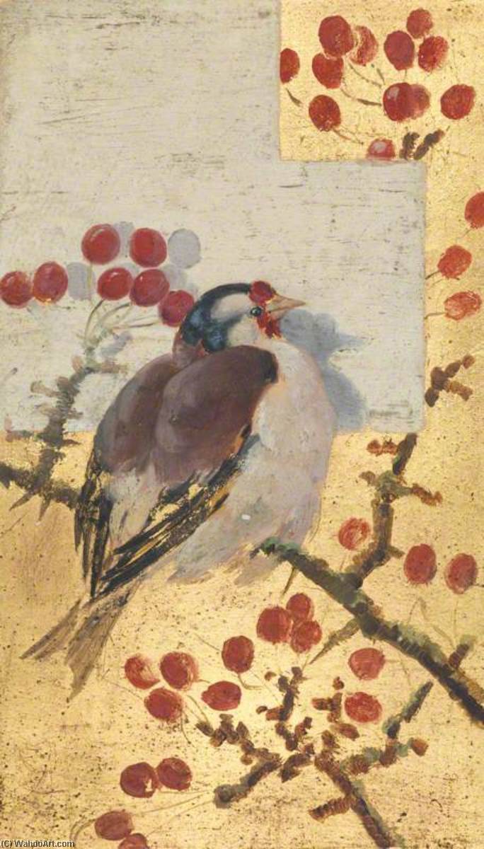 A Goldfinch On The Branch Of A Cherry Tree — Beatrix Whistler