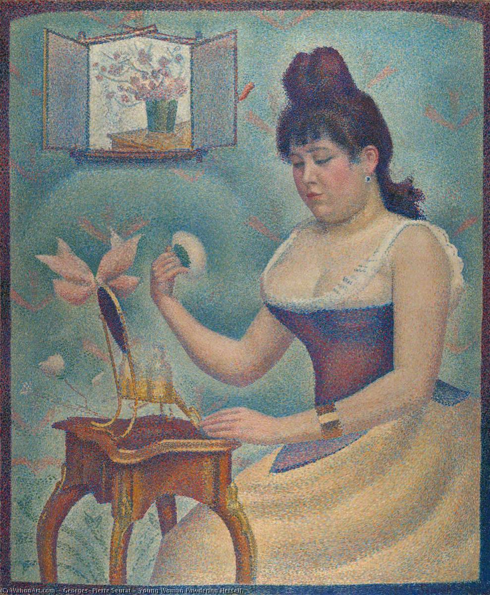 Young Woman Powdering Herself — Georges Seurat