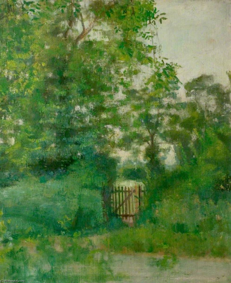 Green Landscape With Gate — Виктор Пасмор