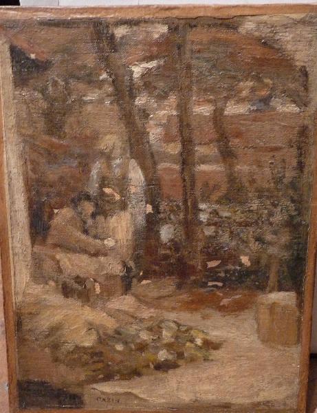 Jean Charles Cazin Et Son Fils Michel — Jean Charles Cazin