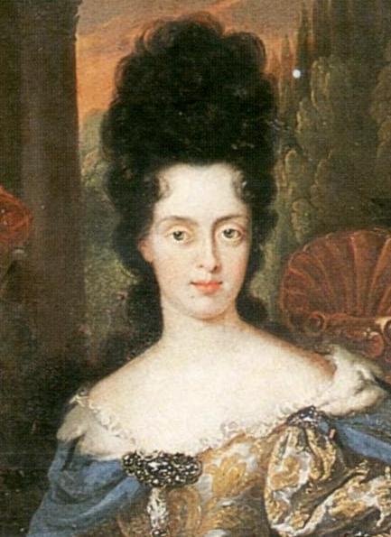 Portrait Of Anna Maria Luisa De' Medici, Electress Palatine — Johan Francois Douven