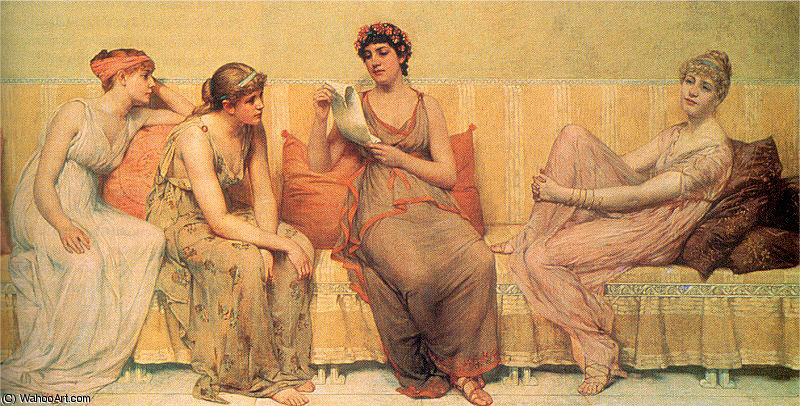 Reading The Story Of Oenone — Franz Davis Millet
