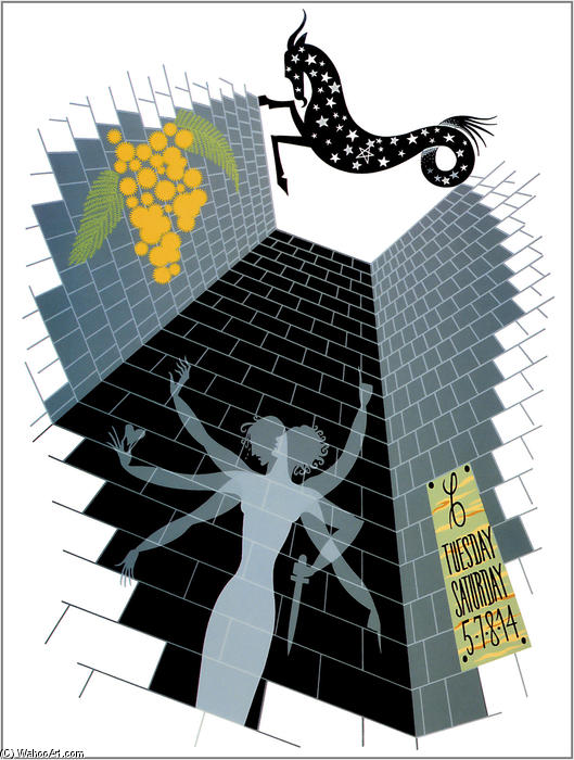 The Zodiac, Capricom — Erté