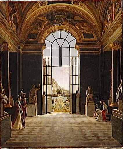 Vue De La Salle De La Paix, Au Louvre — Étienne Bouhot