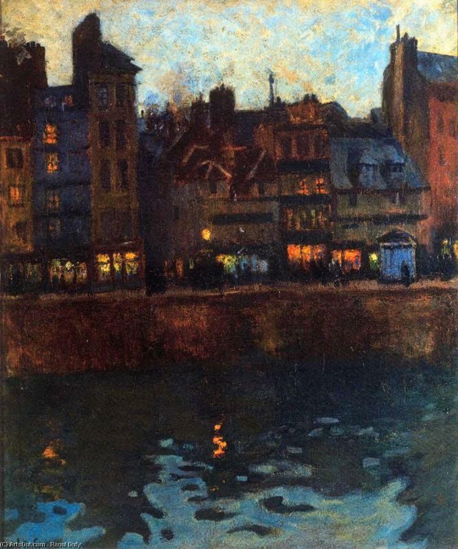 Pier Of Le Havre In The Evening — Raoul Dufy