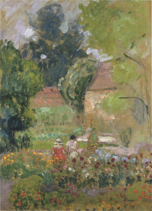 Mathe And Nono In The Garden — Henri Lebasque