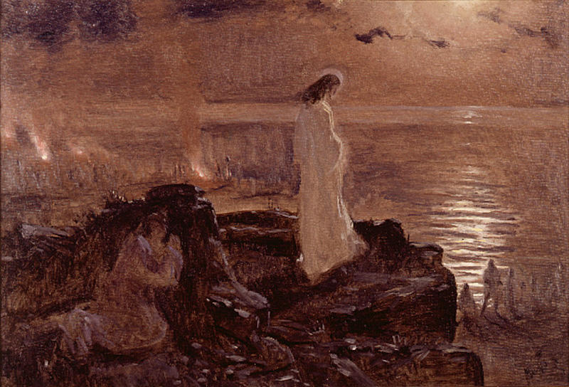 Jesús En El Lago Tiberiades (boceto) — Antonio Muñoz Degrain