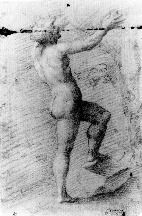Adam Plucking The Forbidden Fruit — Antonio Allegri Da Correggio