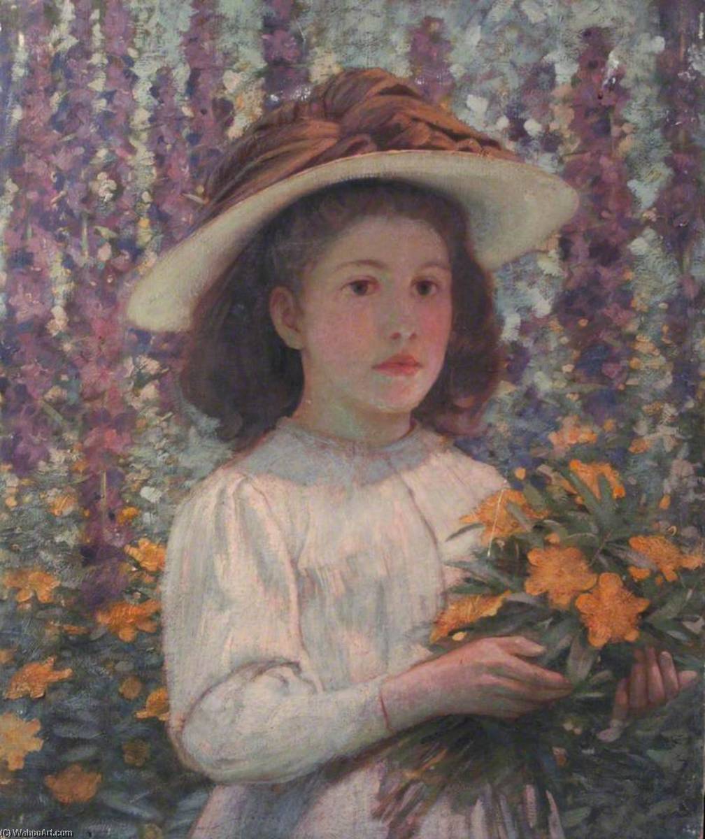 Portrait Of A Girl Carrying St John's Wort — William Herbert Allen