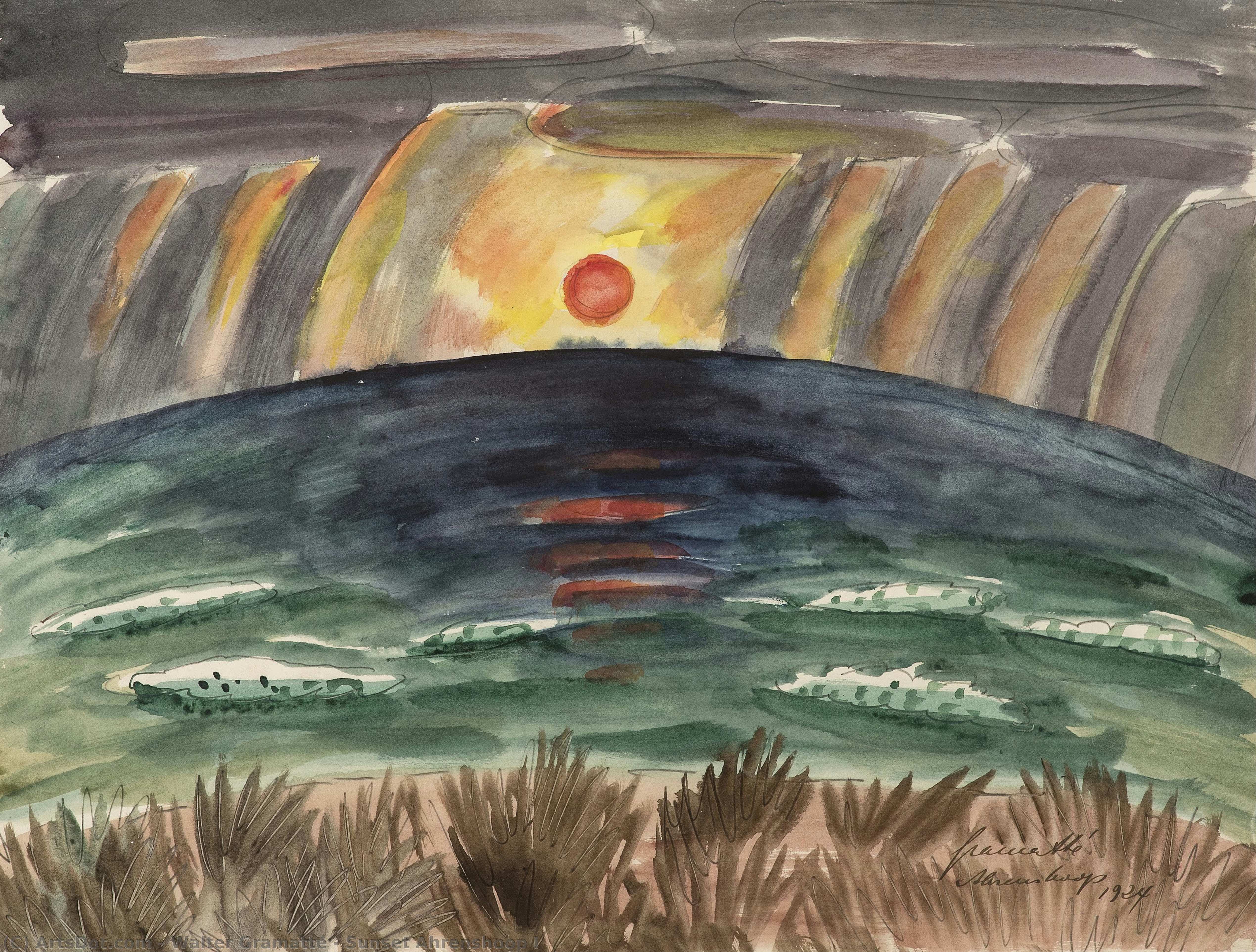 Sunset Ahrenshoop I — Walter Gramatté