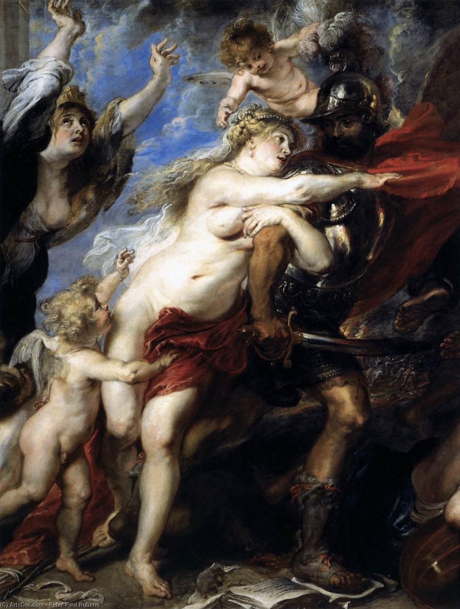 The Consequences Of War (detail) — Peter Paul Rubens