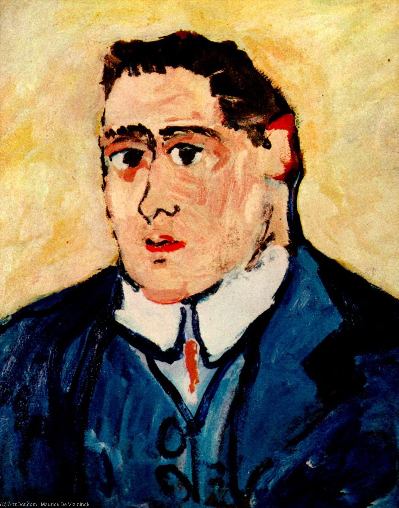 Portrait Of Guillaume Apollinaire — Maurice De Vlaminck