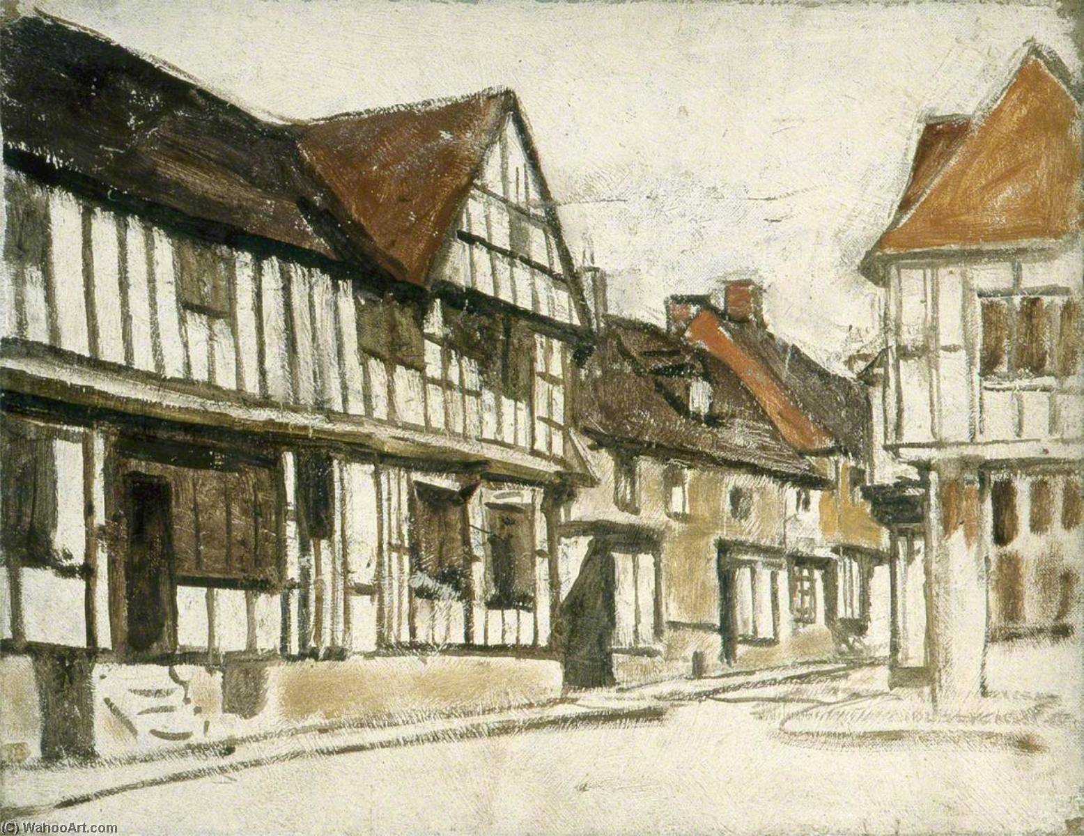 Village Scene — Gunning King