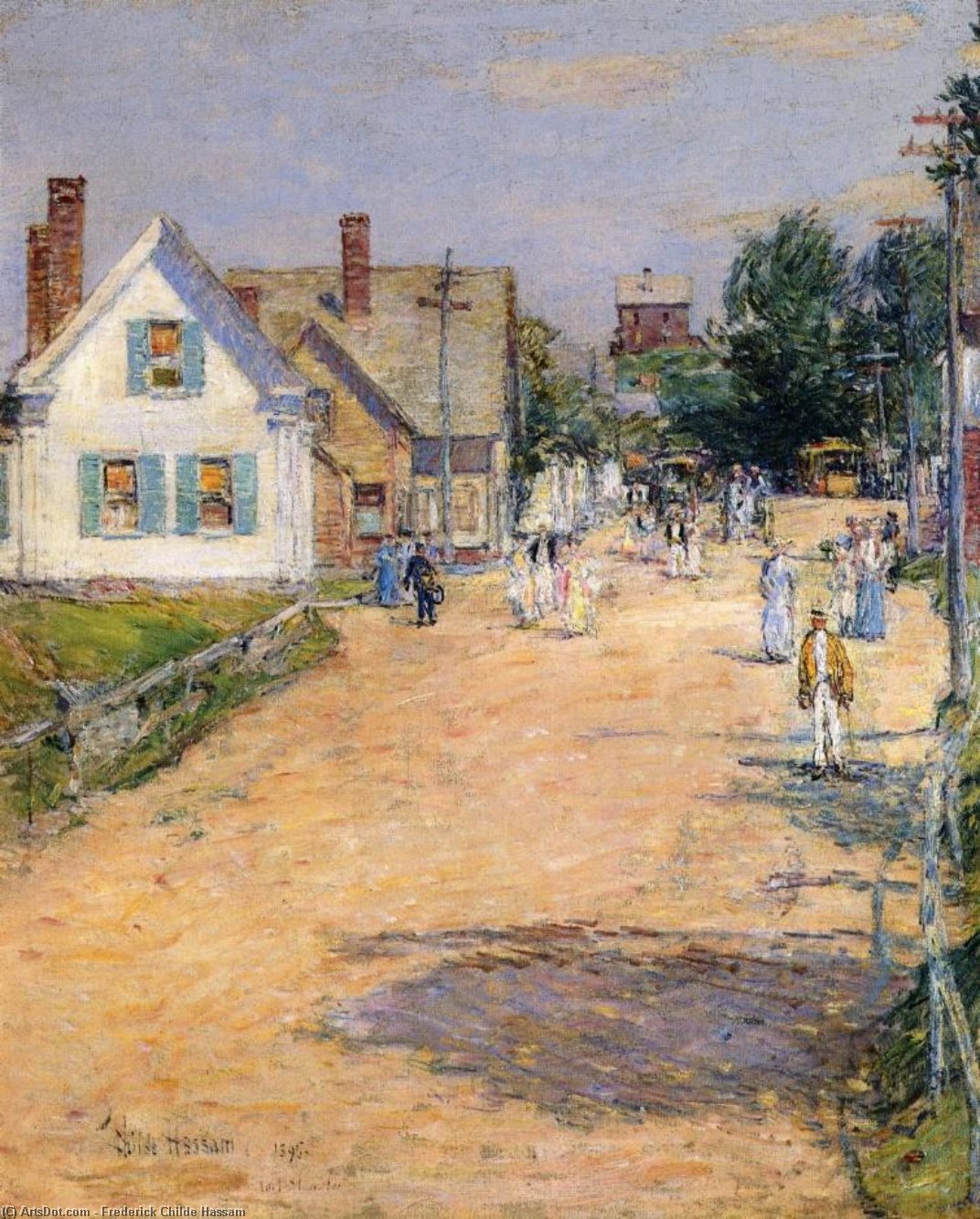 East Gloucester, End Of Trolly Line — Frederick Childe Hassam