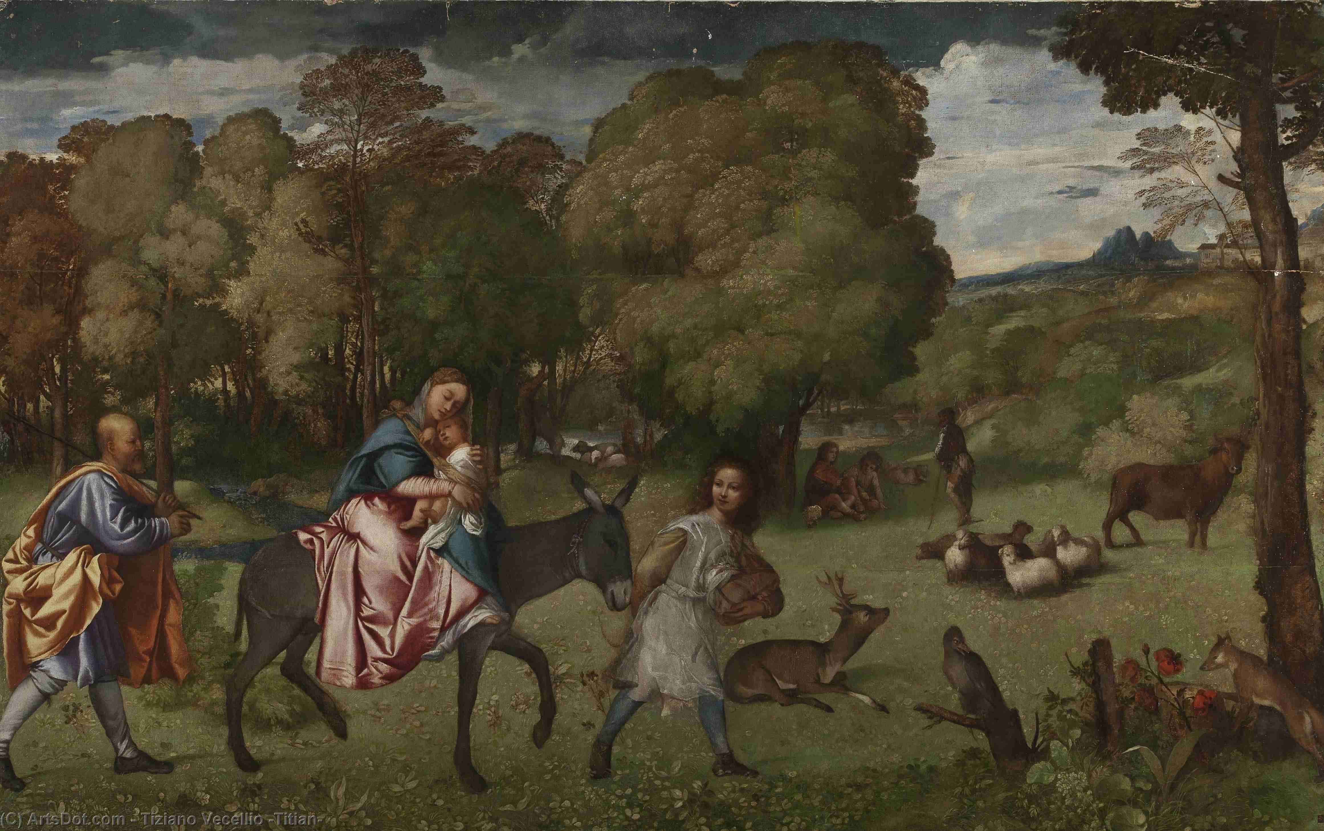 The Flight Into Egypt — Titian