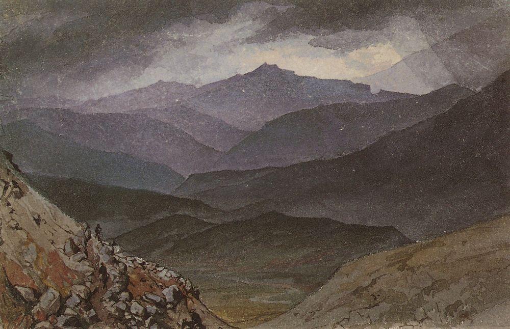 The Road In The Sinai After The Storm — Karl Pavlovich Bryullov