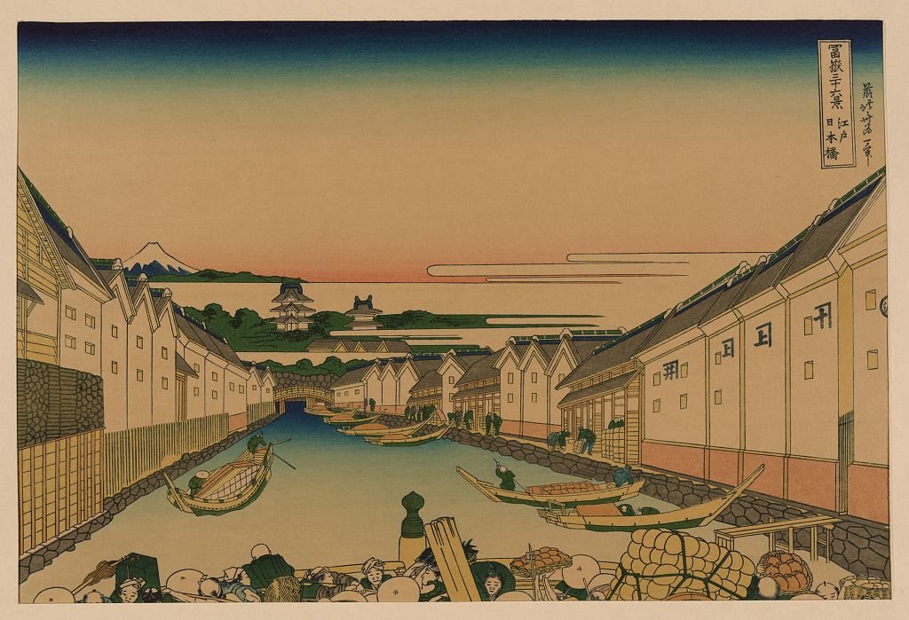 Edo Nihonbashi — Katsushika Hokusai