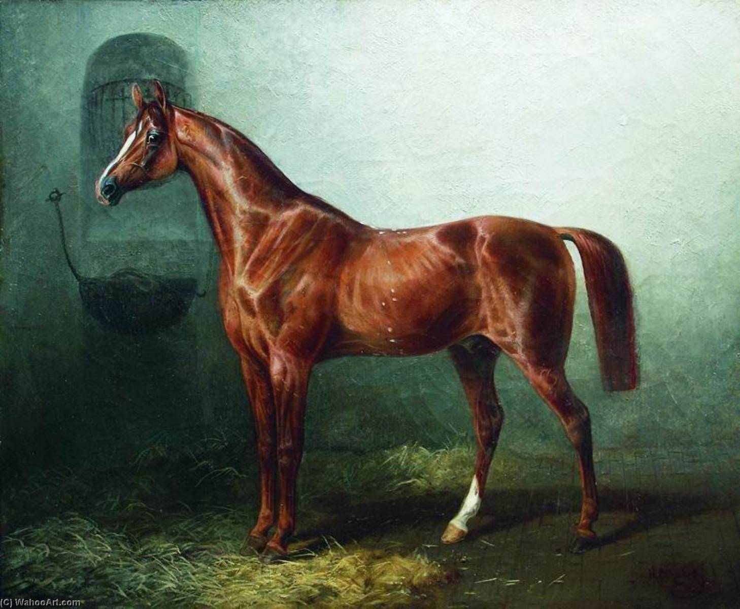 Horse In A Stable — Nikolai Egorovich Sverchkov