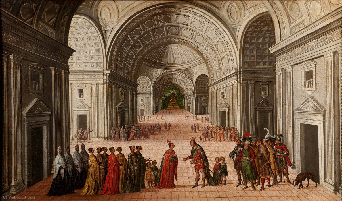 The Meeting Of Solomon And The Queen Of Sheba — Juan De La Corte