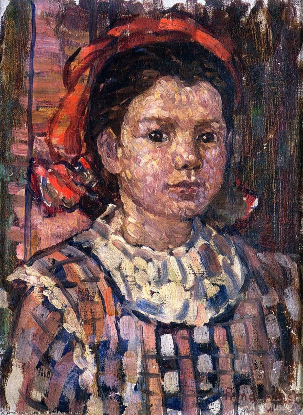 Portrait Of A Young Girl — Maurice Brazil Prendergast
