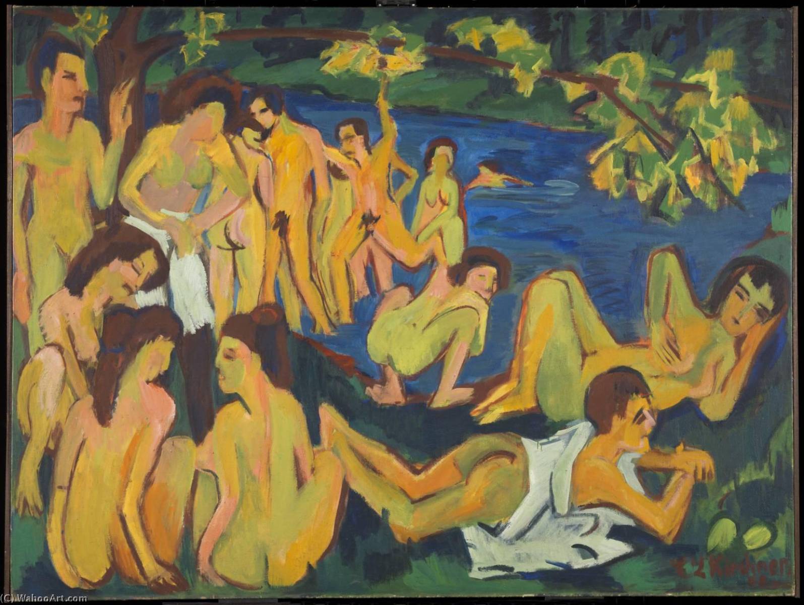 Bathers At Moritzburg — Ernst Ludwig Kirchner