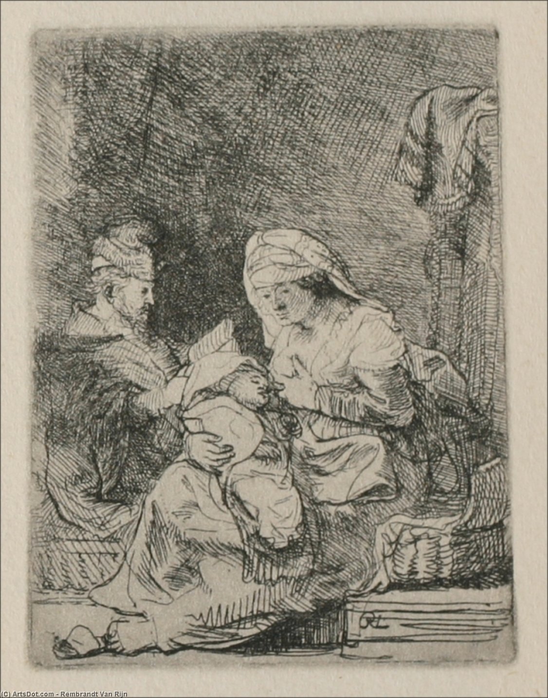 La Sagrada Familia — Rembrandt Van Rijn