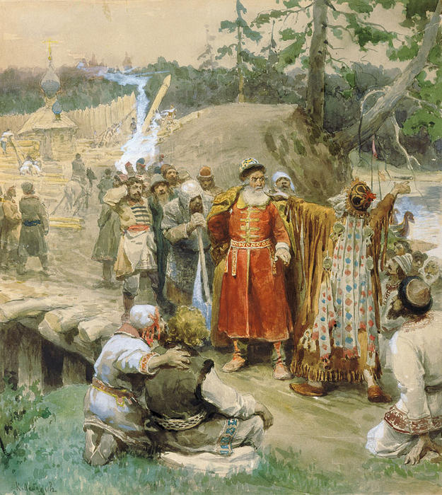 The Development Of New Lands By Russian — Klavdi Vasilievich Lebedev