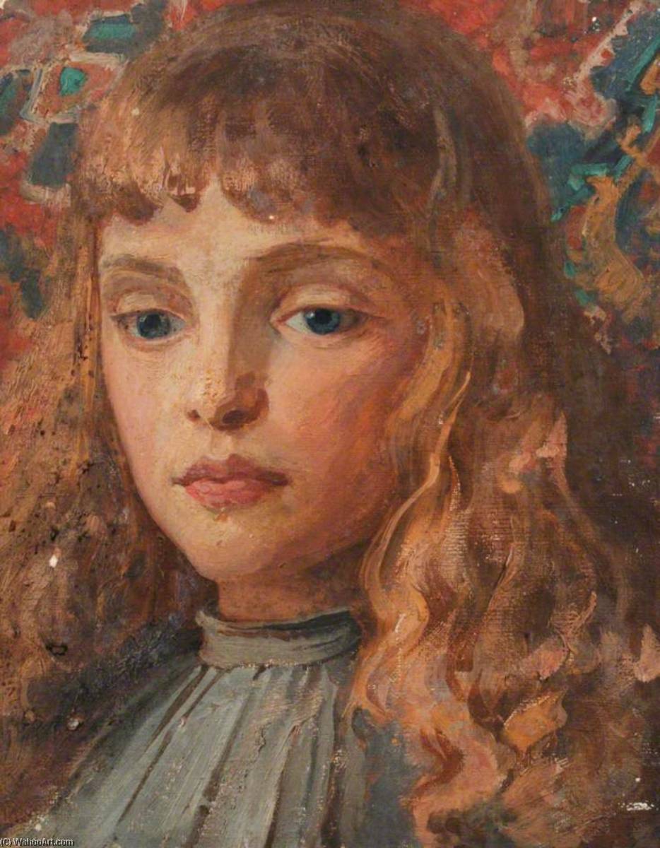 Portrait Of A Girl With A Grey Dress — William Herbert Allen
