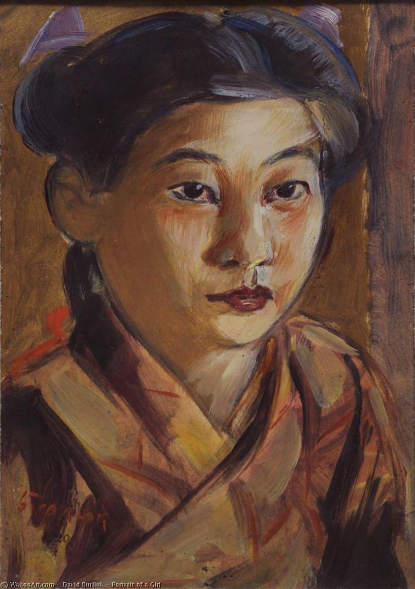 Portrait Of A Girl — David Davidovich Burliuk