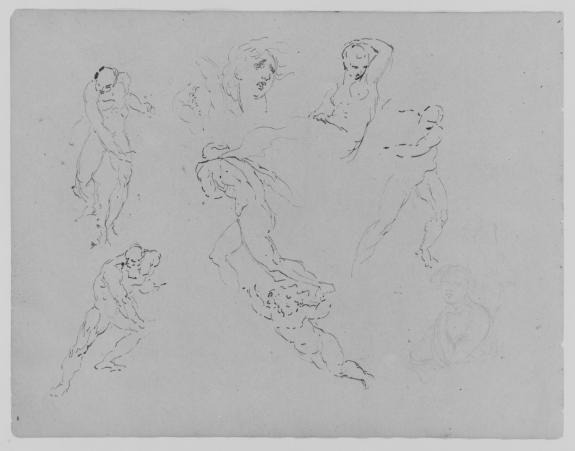 Seven Figure Studies; Portrait Of A Woman — Thomas Sully
