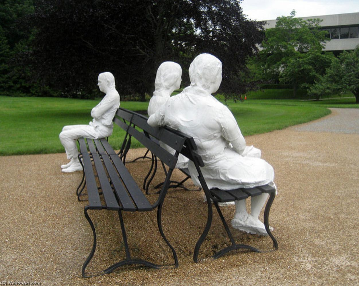 Three People On Four Benches — George Segal