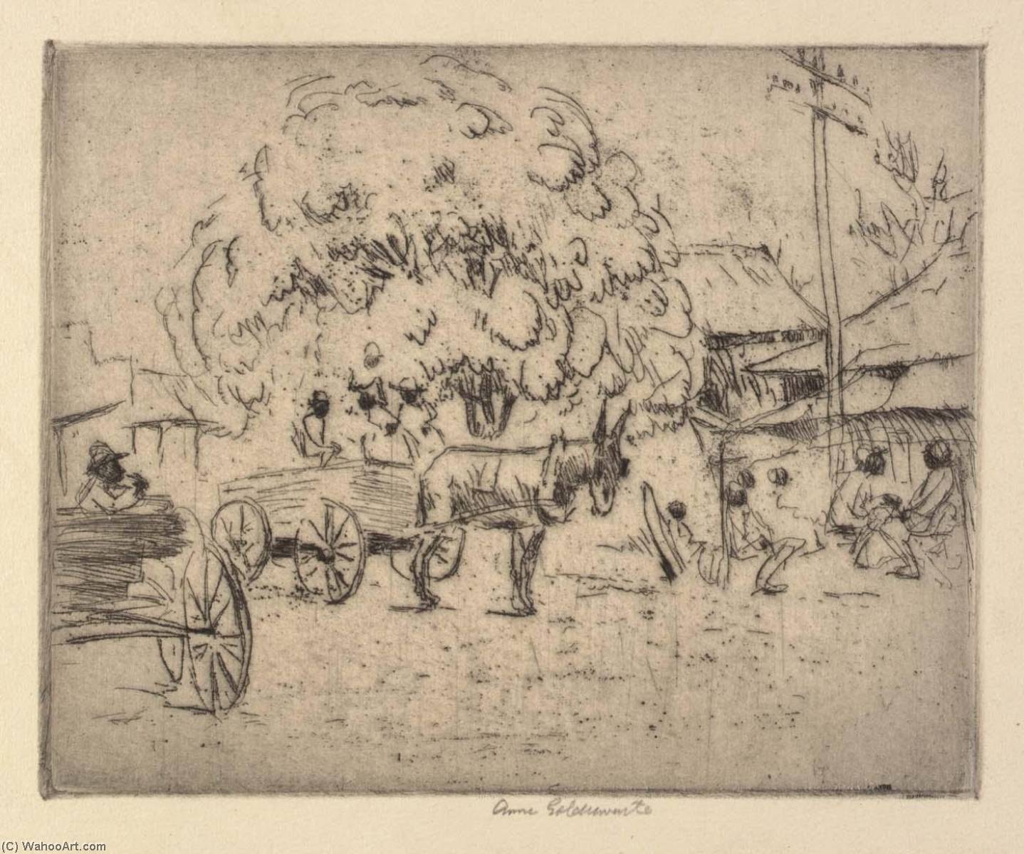 Business Section Of Boquehomo — Anne Goldthwaite
