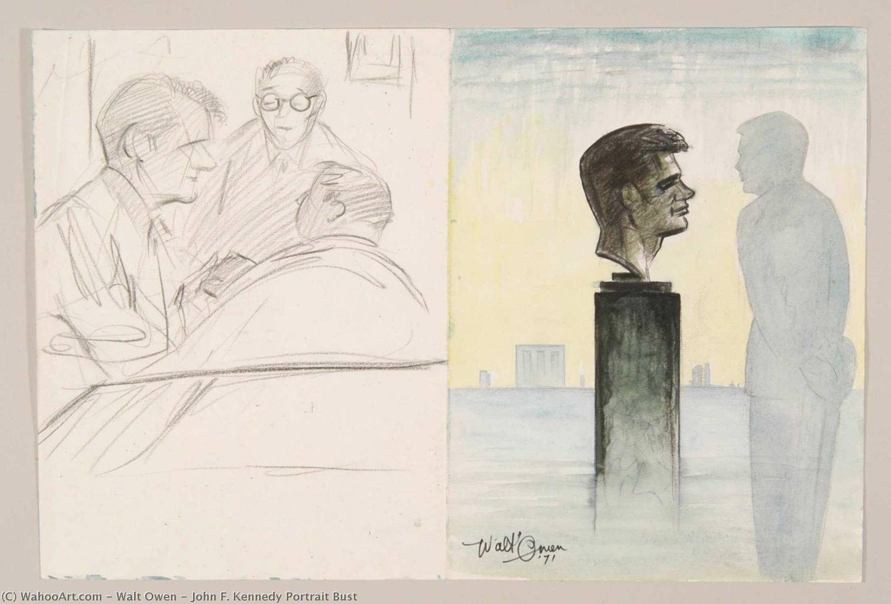John F. Kennedy Portrait Bust — Walt Owen