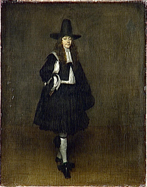 Homme Au Chapeau Représenté En Pied — Gerard Ter Borch