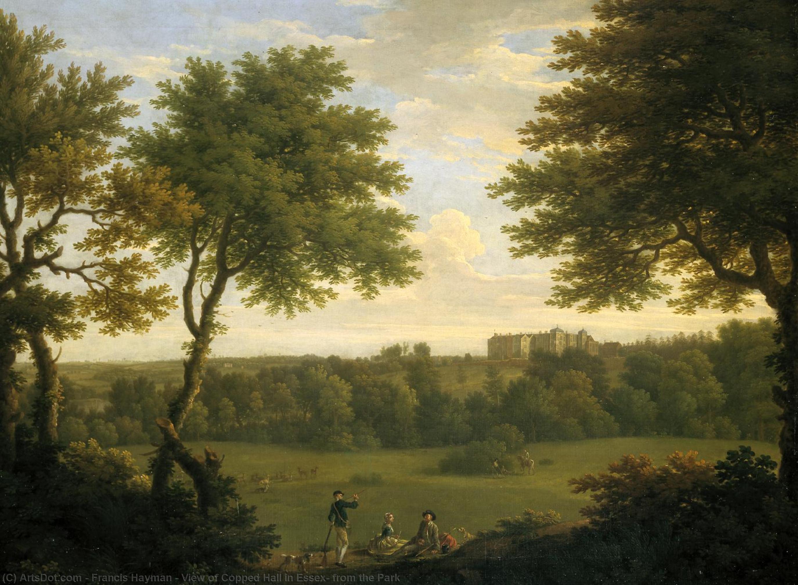 View Of Copped Hall In Essex, From The Park — Fransis Hejm