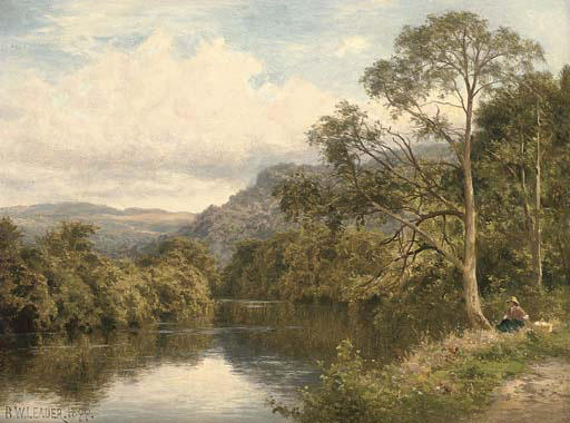 On The River Conway Near Bettws-y-coed — R.a Benjamin Williams Leader