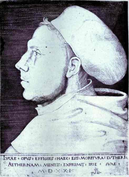 Portrait Of Martin Luther Wearing The Cap Of Doctor Of Theology — Lucas Cranach The Elder