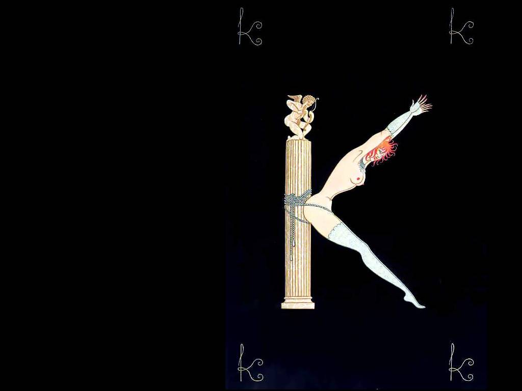 Alphabet K — Erté