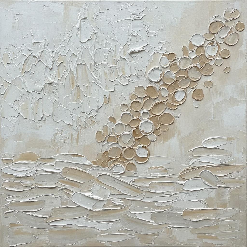 Ascending Monoliths In Creamy Impasto: A Meditative Study Of Sculptural Sanded Forms — David Moreau