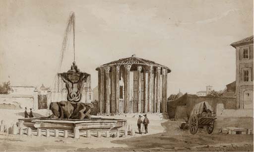View Of The Temple Of Vesta, Tivoli — William Leighton Leitch