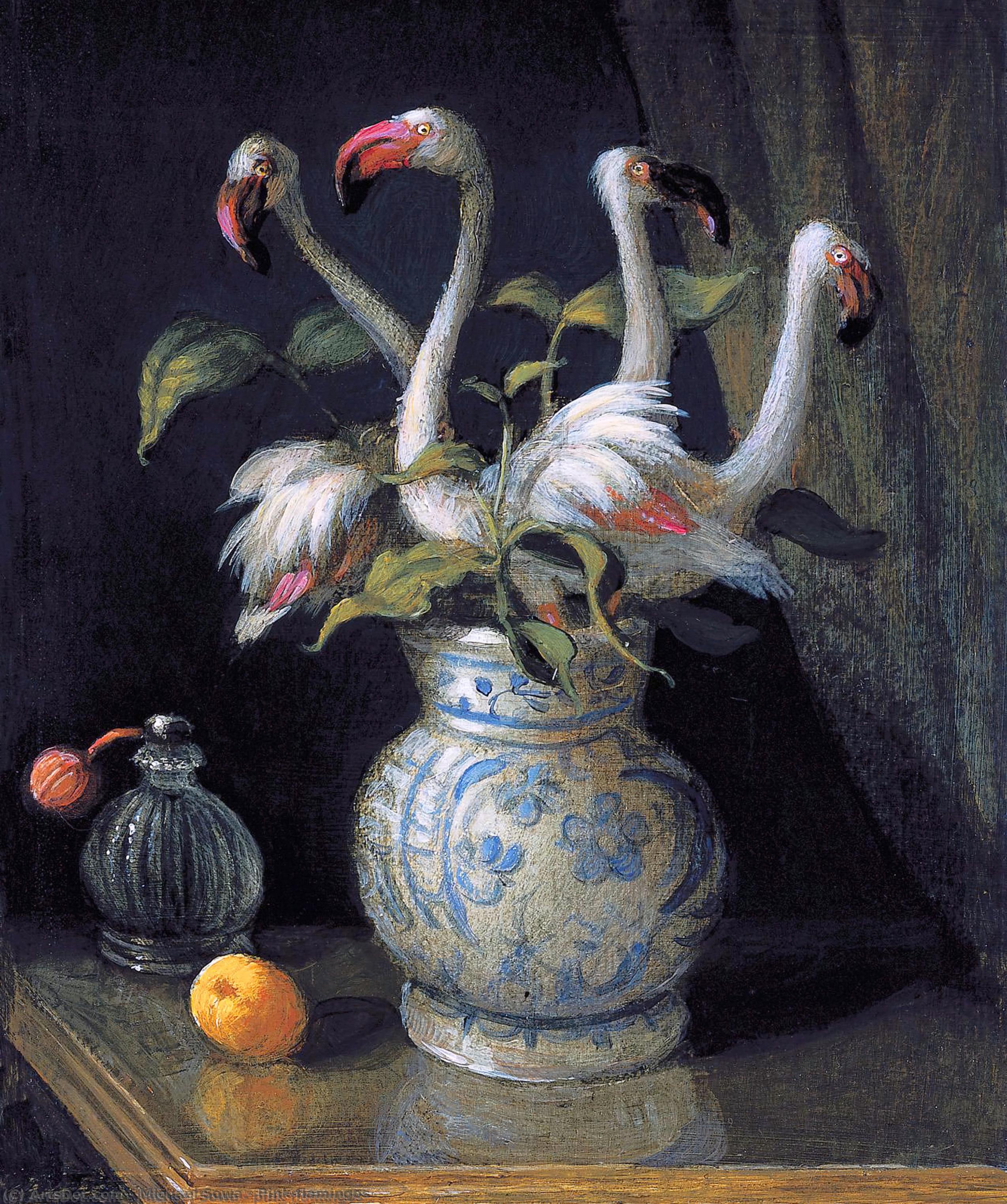 Pink Flamingos — Michael Sowa