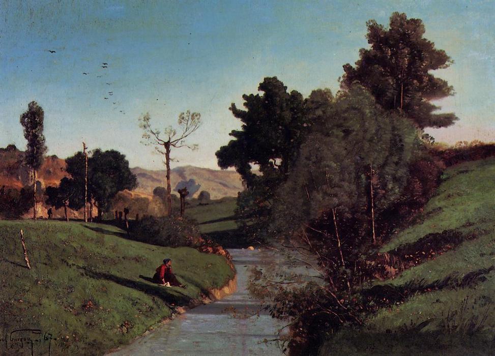 The Banks Of The Aiguebrun — Paul Camille Guigou