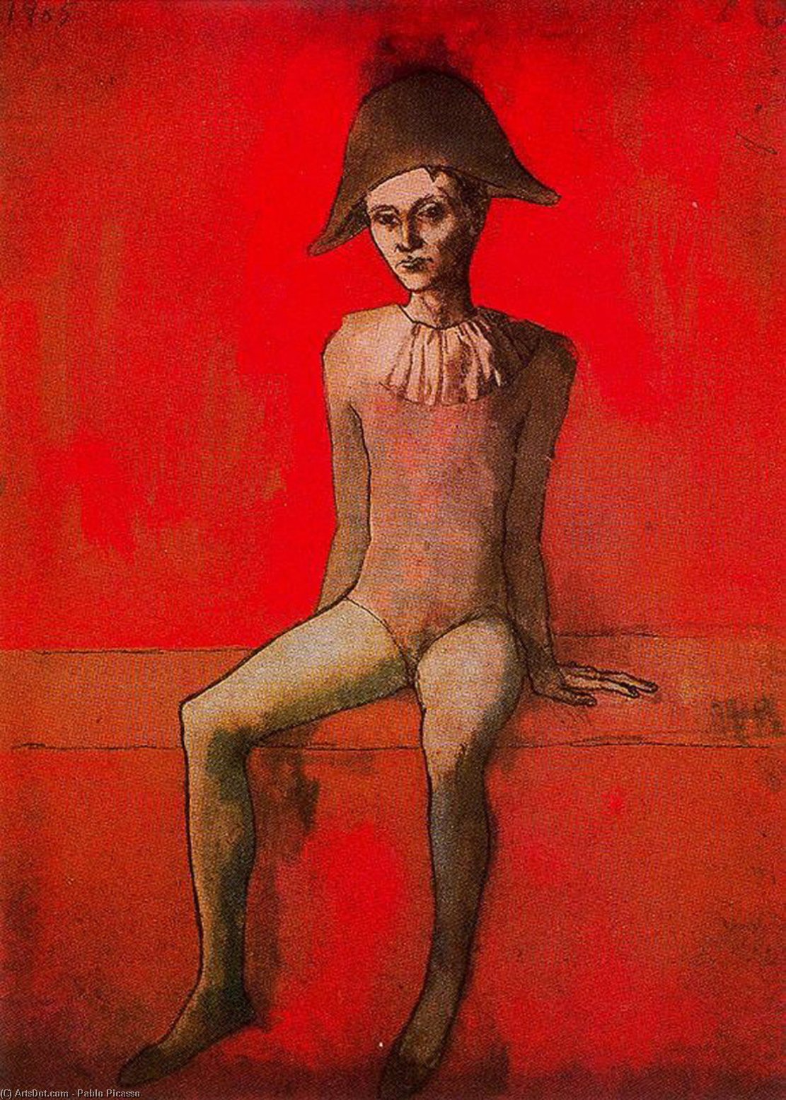 Seated Harlequin — Пабло Пикассо