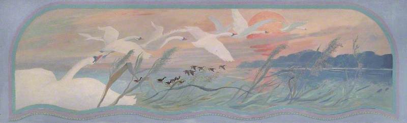 Bevy Of Swans (detail) (part 6 Of 8) — Anne Toms